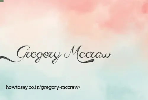 Gregory Mccraw