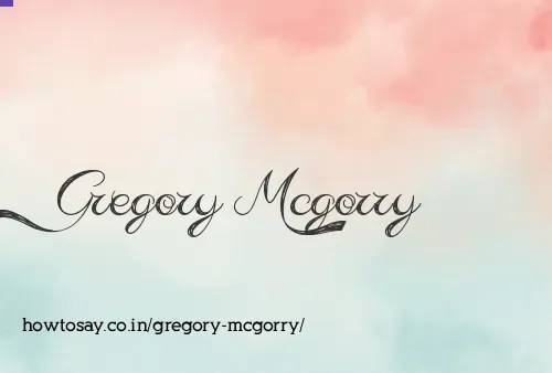 Gregory Mcgorry
