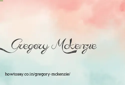 Gregory Mckenzie