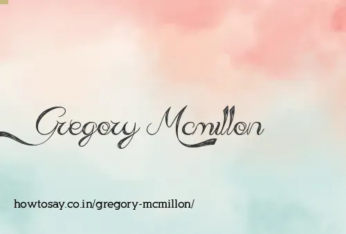 Gregory Mcmillon
