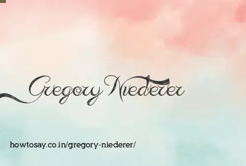 Gregory Niederer