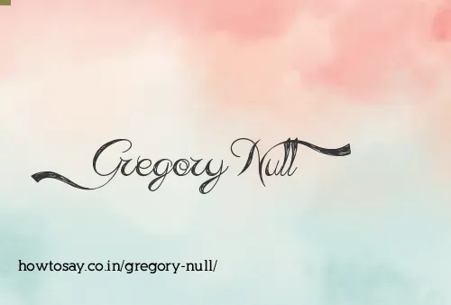 Gregory Null