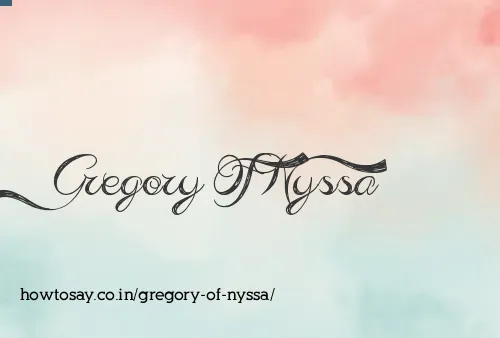 Gregory Of Nyssa