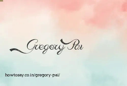 Gregory Pai