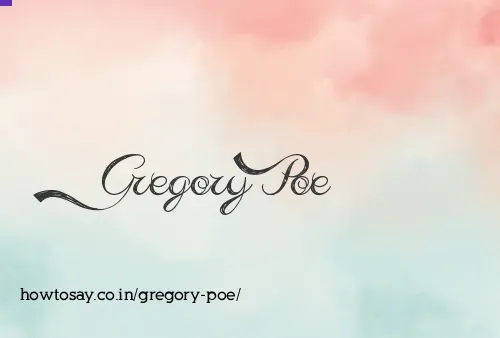 Gregory Poe