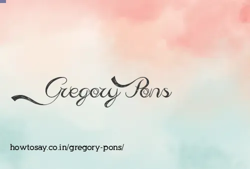Gregory Pons