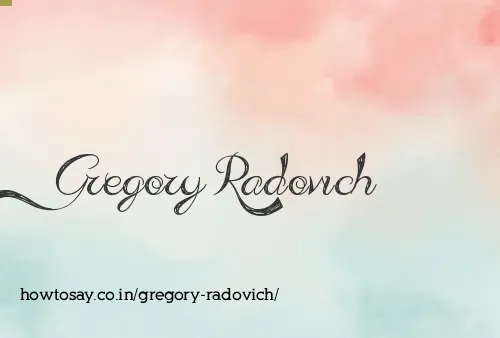 Gregory Radovich