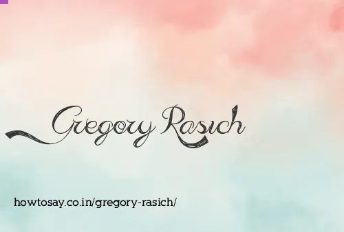 Gregory Rasich
