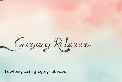 Gregory Rebecca