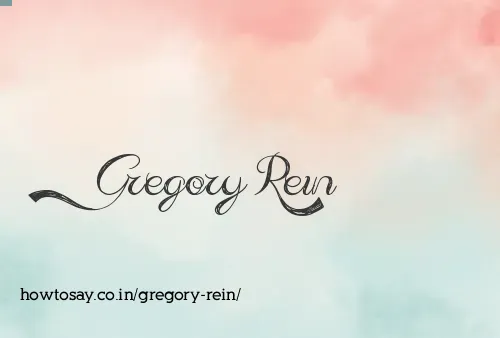 Gregory Rein