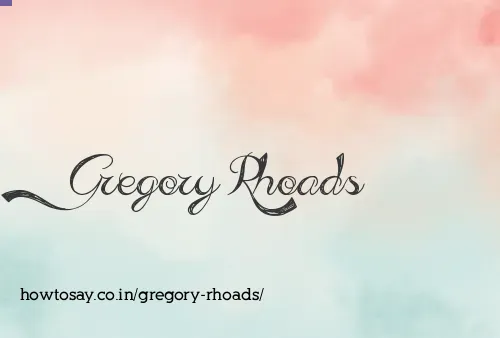 Gregory Rhoads