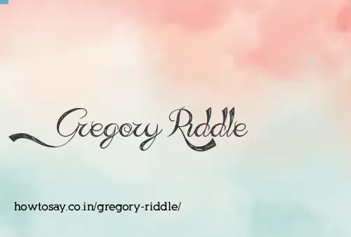 Gregory Riddle
