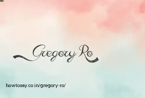 Gregory Ro