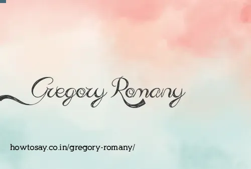 Gregory Romany