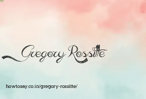 Gregory Rossitte