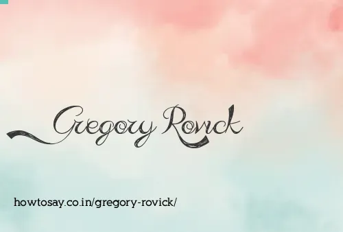 Gregory Rovick