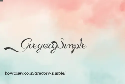 Gregory Simple