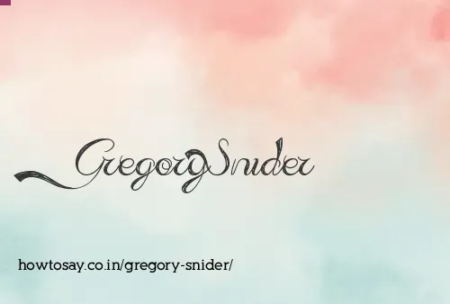 Gregory Snider