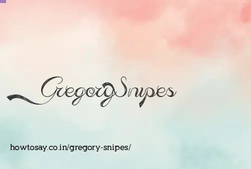 Gregory Snipes