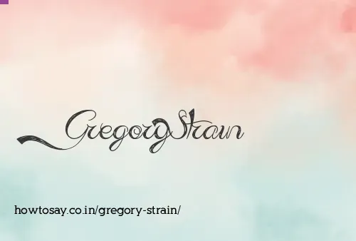 Gregory Strain