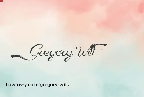 Gregory Wilt