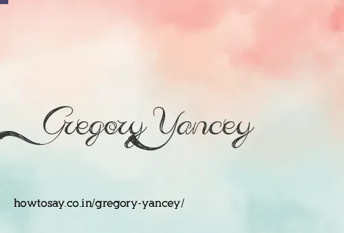 Gregory Yancey
