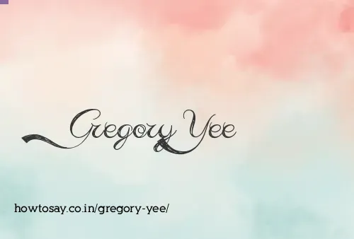 Gregory Yee