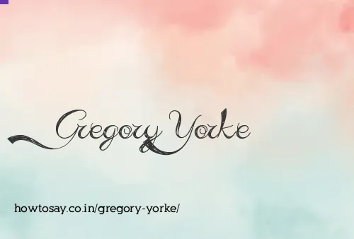 Gregory Yorke