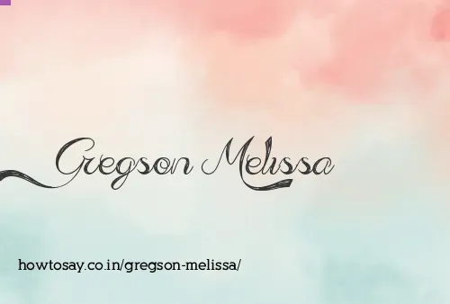 Gregson Melissa