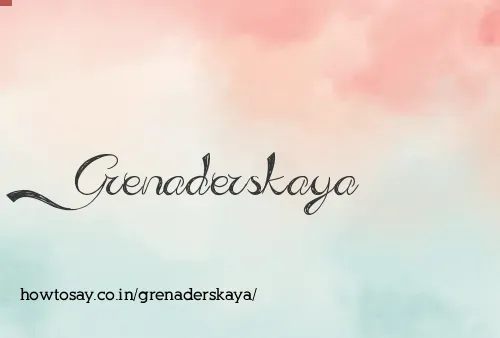 Grenaderskaya