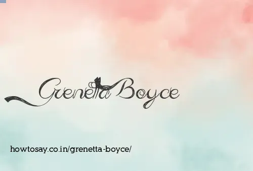 Grenetta Boyce