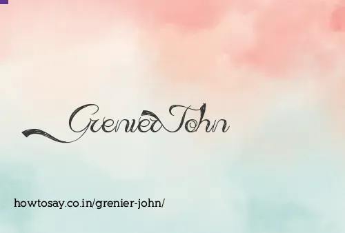 Grenier John