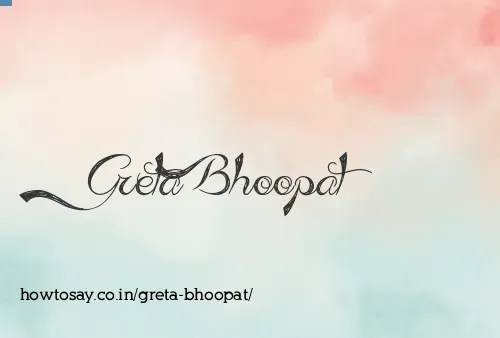 Greta Bhoopat