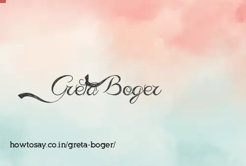 Greta Boger