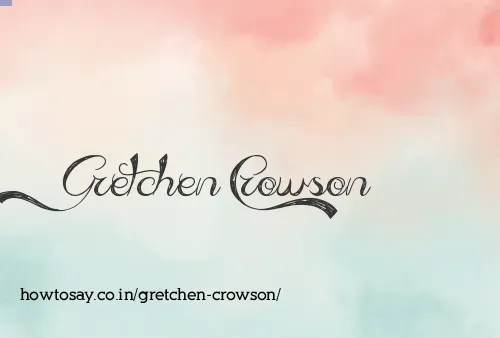 Gretchen Crowson