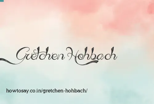 Gretchen Hohbach