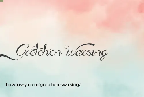 Gretchen Warsing