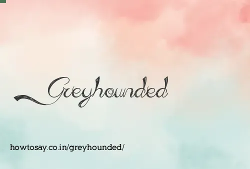 Greyhounded