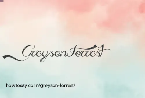 Greyson Forrest