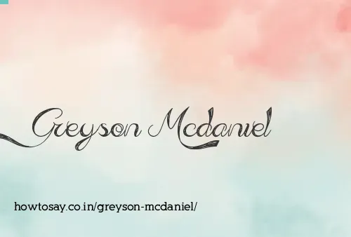 Greyson Mcdaniel