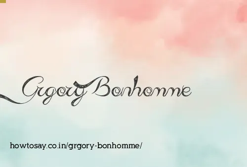 Grgory Bonhomme