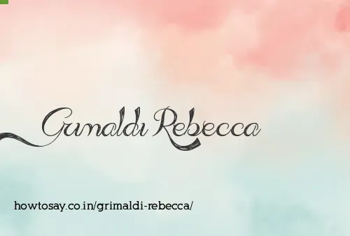 Grimaldi Rebecca