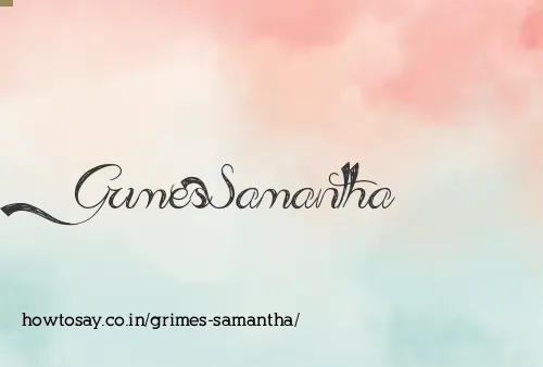 Grimes Samantha