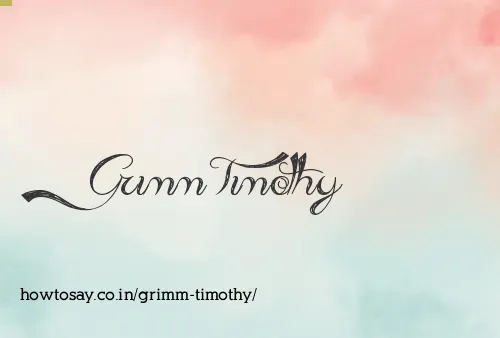 Grimm Timothy