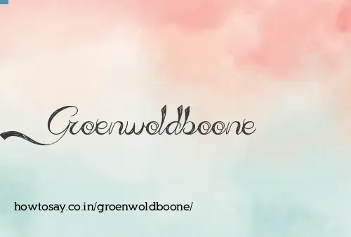 Groenwoldboone