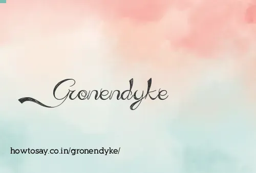 Gronendyke