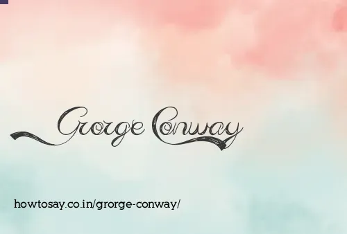 Grorge Conway