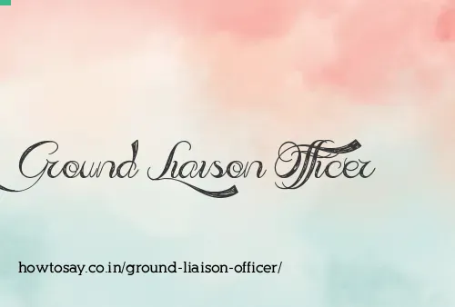 Ground Liaison Officer