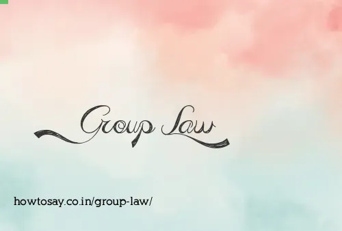 Group Law