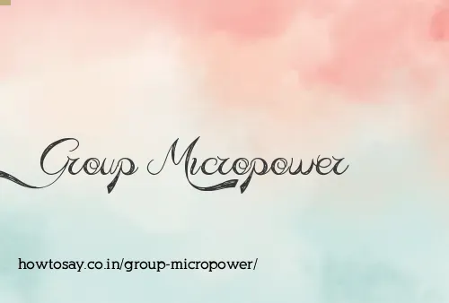 Group Micropower